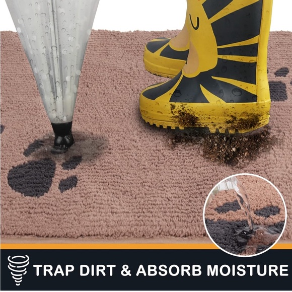 DirtTrapperDoor Mat34"x59"Non-Skid/Slip MachineWashableMicrofiberEntranceRug - Picture 8 of 9